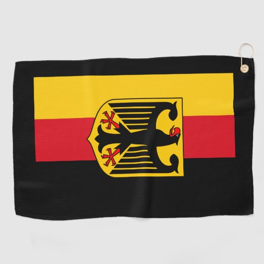 Vlag/wapen van Duitsland Golfhanddoek (Horizontaal)