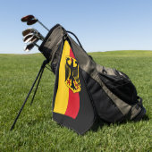 Vlag/wapen van Duitsland Golfhanddoek (Groen)