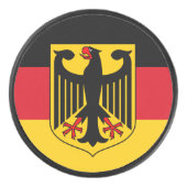Vlag/wapen van Duitsland Hockey Puck (Voorkant)