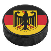 Vlag/wapen van Duitsland Hockey Puck (3/4)