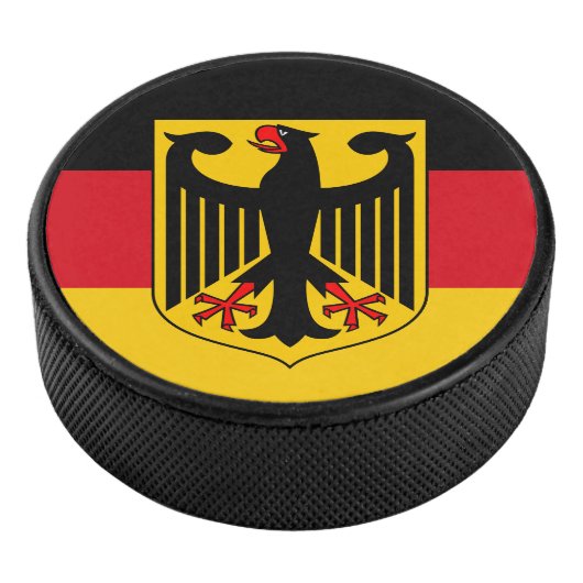 Vlag/wapen van Duitsland Hockey Puck (3/4)