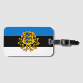 Vlag/wapen van Estland Bagagelabel (Voorkant (horizontaal))