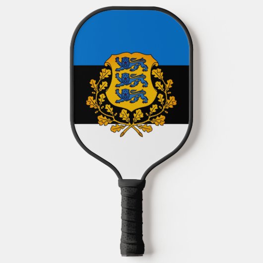 Vlag/wapen van Estland Pickleball Paddle (Voorkant)