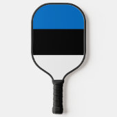 Vlag/wapen van Estland Pickleball Paddle (Achterkant)