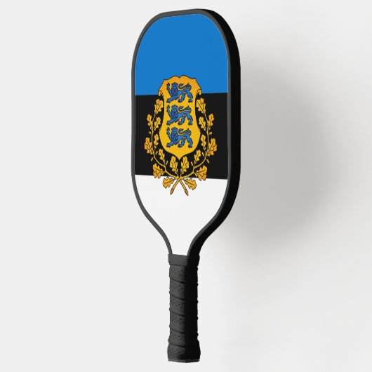 Vlag/wapen van Estland Pickleball Paddle (Links)