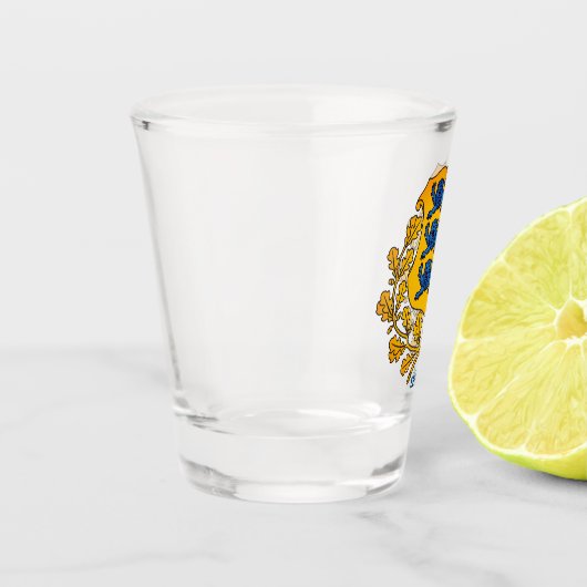 Vlag/wapen van Estland Shot Glas (Links)