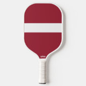 Vlag/wapen van Letland Pickleball Paddle (Achterkant)