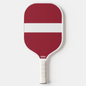 Vlag/wapen van Letland Pickleball Paddle (Voorkant)