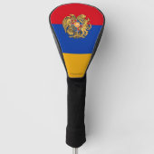 Vlag/wapenschild van Armenië Golfheadcover (Voorkant)