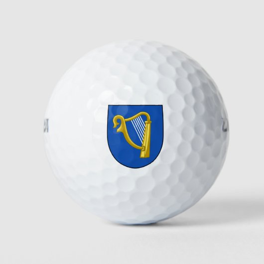 Vlag/wapenschild van Éire Golfballen (Voorkant)