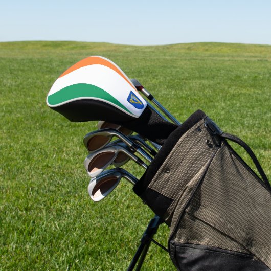 Vlag/wapenschild van Éire Golfheadcover (Insitu)