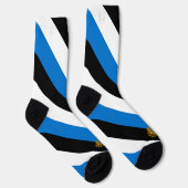 Vlag/ wapenschild van Estland Sokken (Rechts)