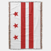 vlag Washington D.C. Deken (Voorkant Verticaal)