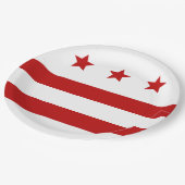 vlag Washington D.C. Papieren Bordje (Gekanteld)