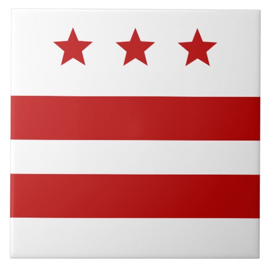 vlag Washington D.C. Tegeltje (Voorkant)