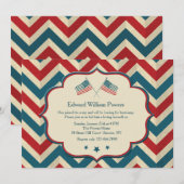 Vlag Waving Colors Uitnodiging (Voorkant / Achterkant)