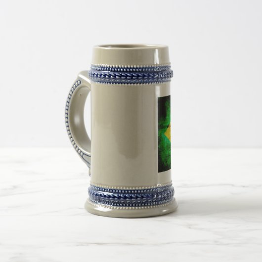 Vlag Weathered Brazilië Bierpul (Voorkant links)