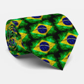 Vlag Weathered Brazilië Stropdas (Opgerold)