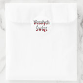 Vlag Wesolych Swiat Ronde Sticker (Tas)