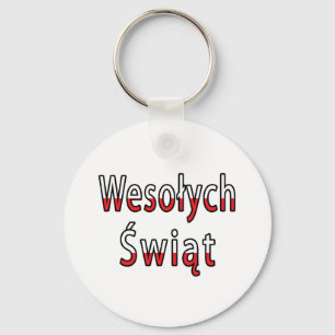 Vlag Wesolych Swiat Sleutelhanger