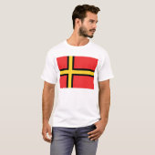 Vlag West-Duitsland (voorstel 1948) T-shirt (Voorkant volledig)