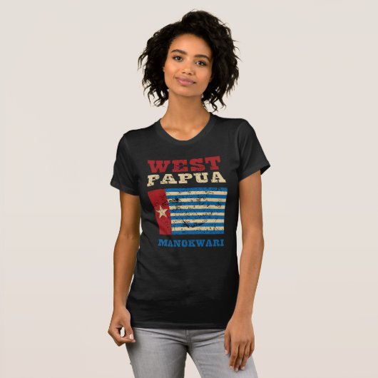 Vlag West-Papua T-shirt (Voorkant volledig)