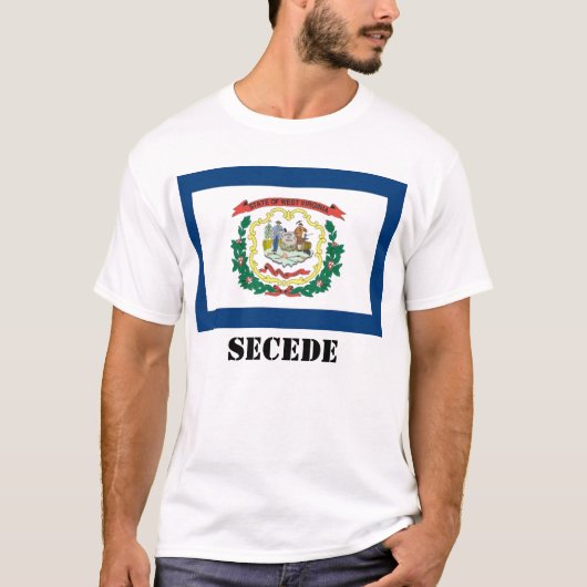 Vlag West-Virginia, SECEDE T-shirt (Voorkant)