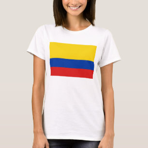 Vlag x van Colombia de T-shirt van de Kaart