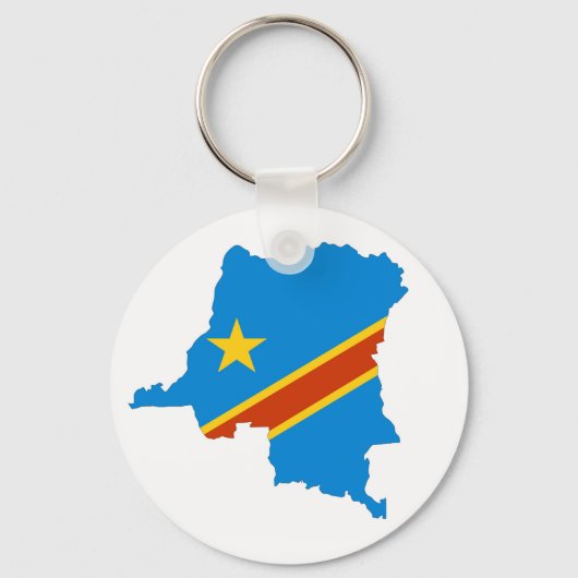 vlag zaire congo sleutelhanger (Voorkant)