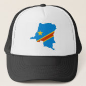 vlag zaire congo trucker pet (Voorkant)