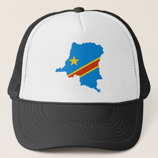 vlag zaire congo trucker pet (Voorkant)