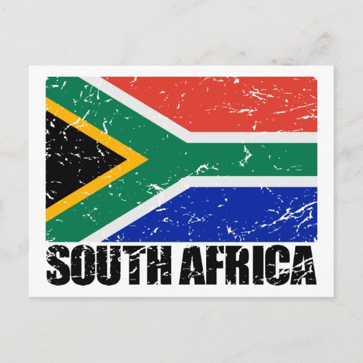 vlag Zuid-Afrika Briefkaart (Voorkant)