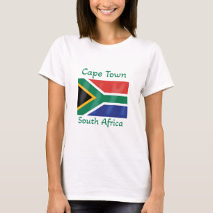 Vlag Zuid-Afrika in Kaapstad T-shirt