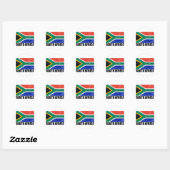  vlag Zuid-Afrika Ronde Sticker (Vel)