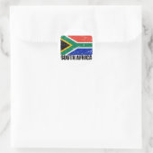  vlag Zuid-Afrika Ronde Sticker (Tas)