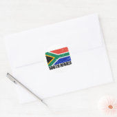  vlag Zuid-Afrika Ronde Sticker (Envelop)