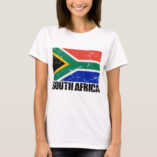vlag Zuid-Afrika T-shirt (Voorkant)