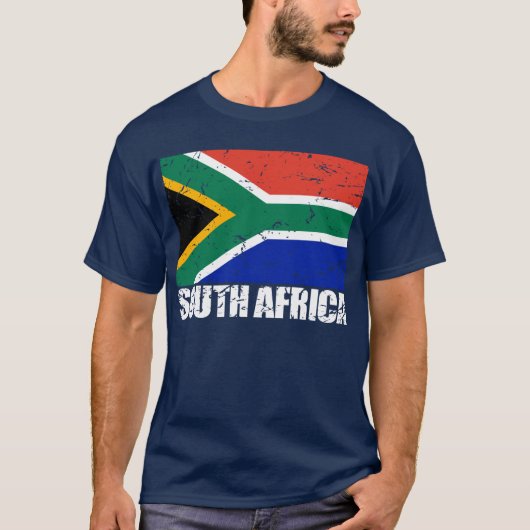 vlag Zuid-Afrika T-shirt (Voorkant)