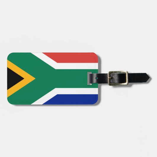 Vlag Zuid-Afrika - Vlag van Suid-Afrika Bagagelabel (Voorkant horizontaal)
