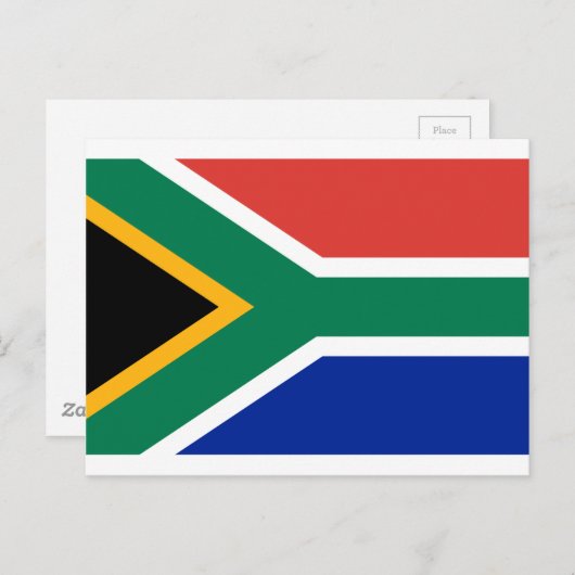 Vlag Zuid-Afrika - Vlag van Suid-Afrika Briefkaart (Voorkant / Achterkant)