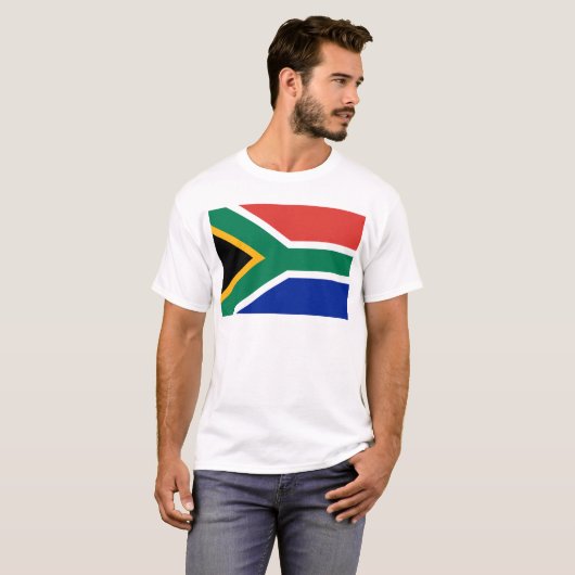 Vlag Zuid-Afrika - Vlag van Suid-Afrika T-shirt (Voorkant volledig)