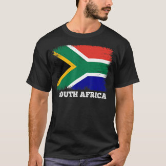  vlag Zuid-Afrika: Zuid-Afrikaanse vlag T-shirt
