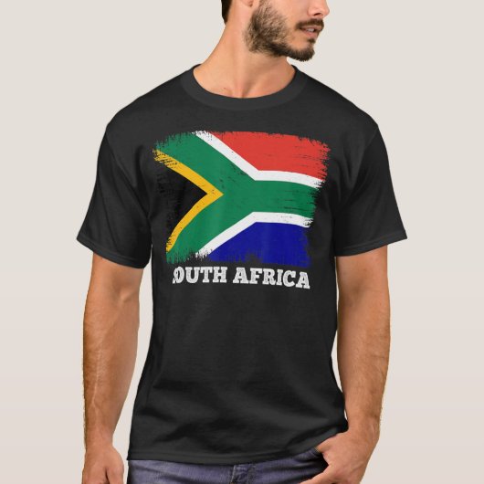 vlag Zuid-Afrika: Zuid-Afrikaanse vlag T-shirt (Voorkant)