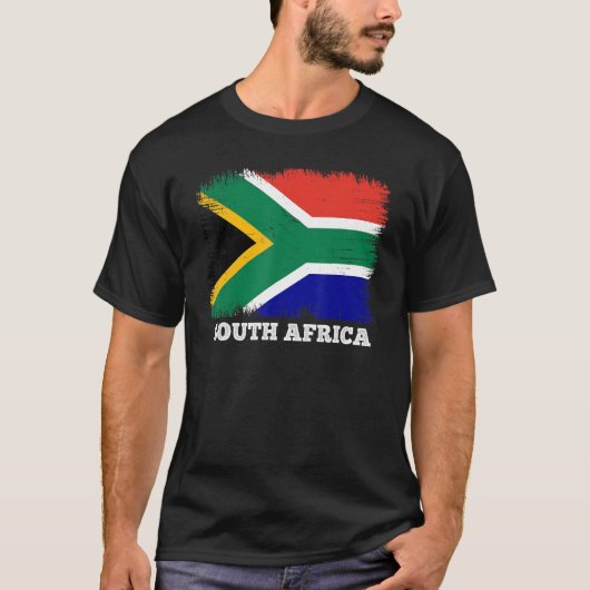 vlag Zuid-Afrika: Zuid-Afrikaanse vlag T-shirt (Voorkant)
