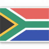 Vlag Zuid-Afrikaanse Sticker (Voorkant)