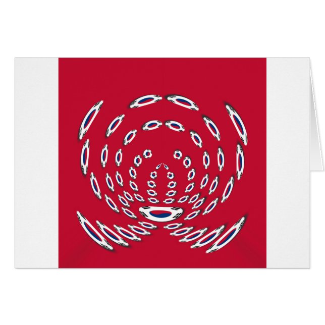 vlag Zuid-Korea Polka Dot (Voorkant Horizontaal)