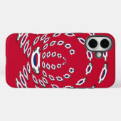 vlag Zuid-Korea Polka Dot Case-Mate iPhone Case (Achterkant (horizontaal))