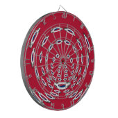 vlag Zuid-Korea Polka Dot Dartbord (Voorkant Links)