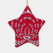 vlag Zuid-Korea Polka Dot Keramisch Ornament (Rechts)