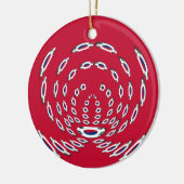 vlag Zuid-Korea Polka Dot Keramisch Ornament (Links)